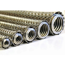 manguera metalica con malla
